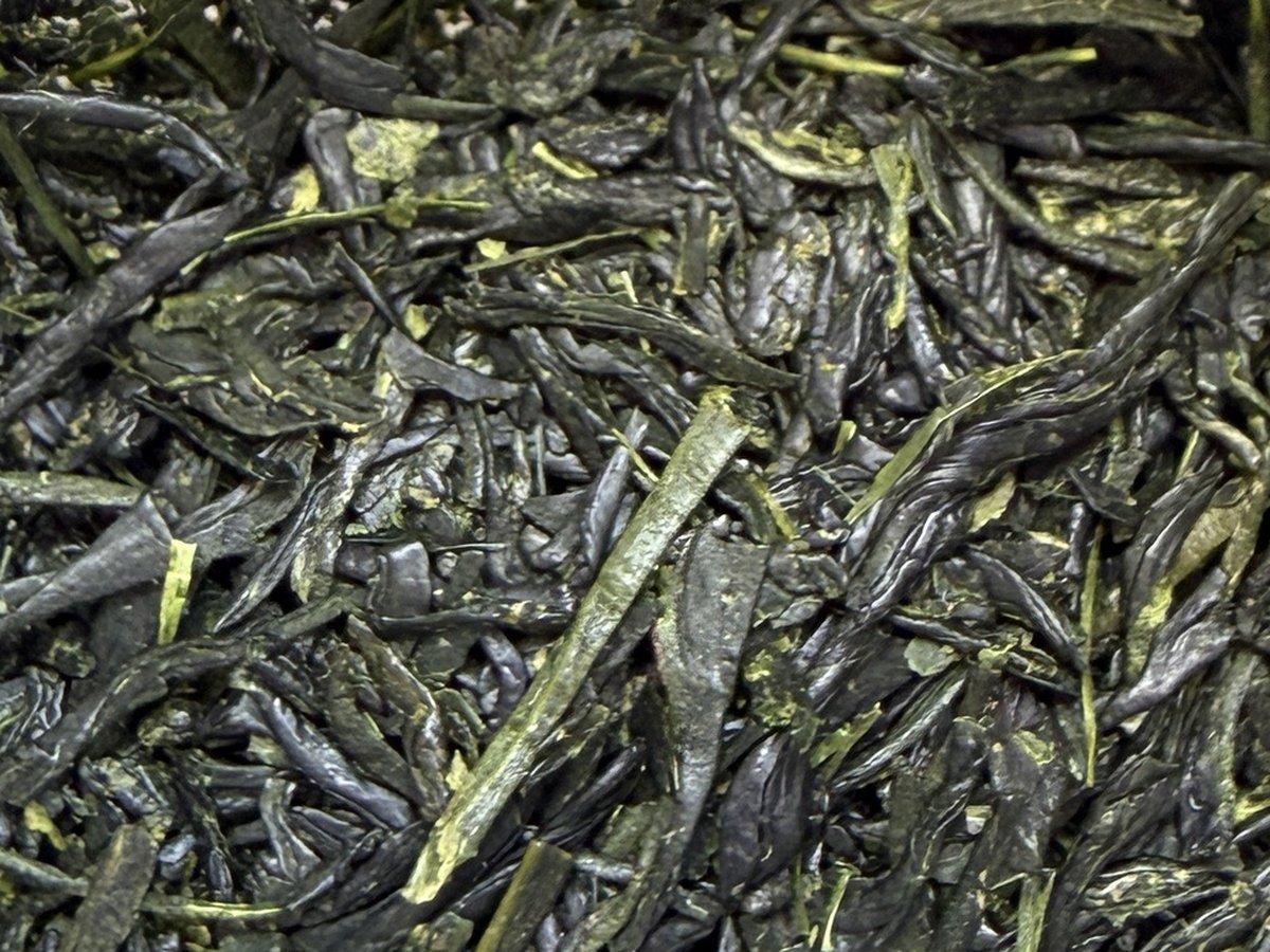 Sencha tea leaves